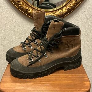 Danner Men's Brown and Black Lace-Up Boots